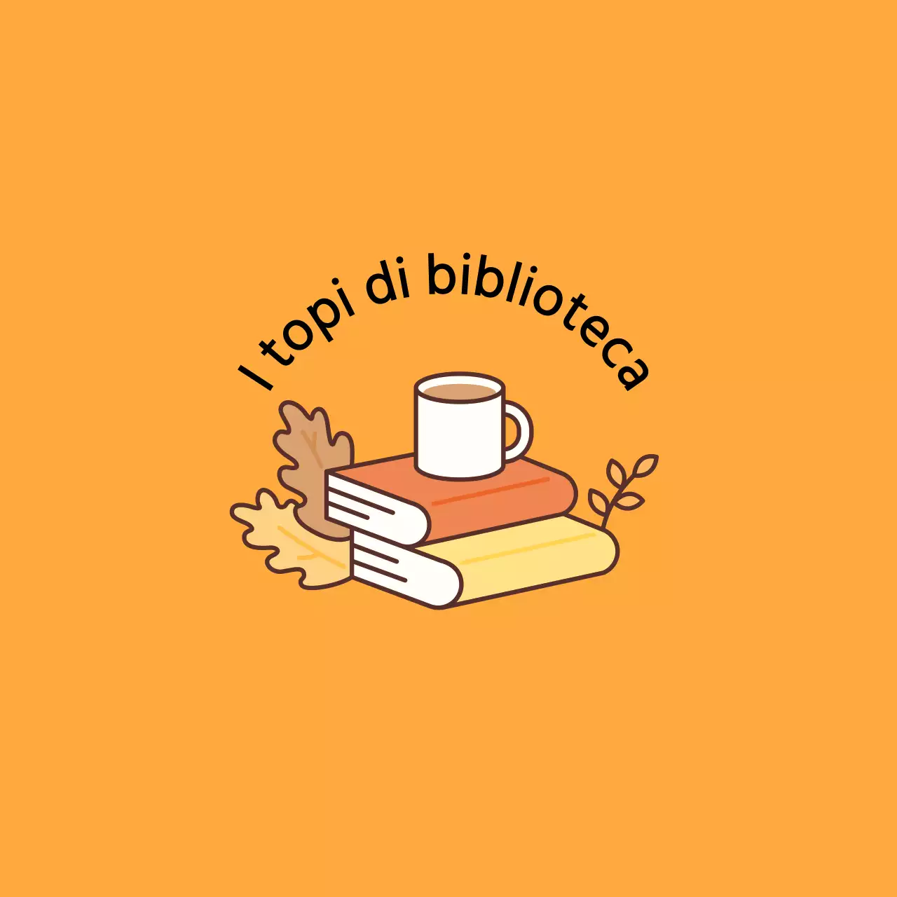 Design caldo con illustrazioni di libri