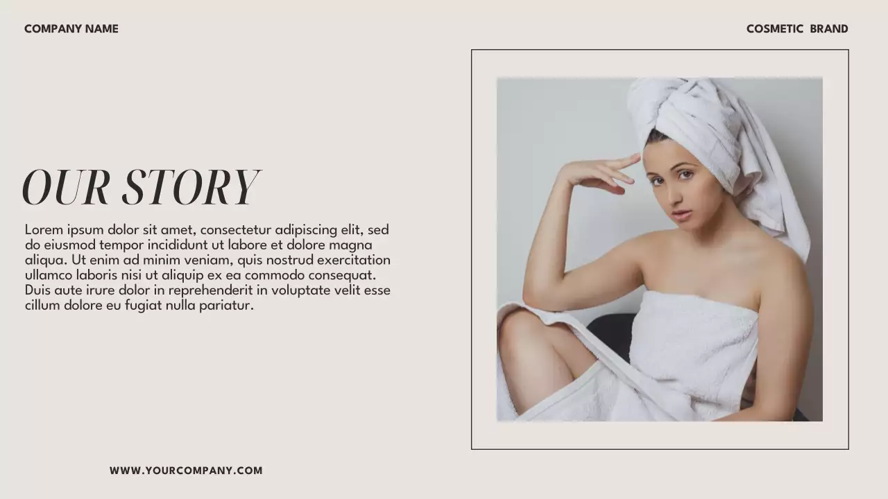 Beige Modern Cosmetic Presentation