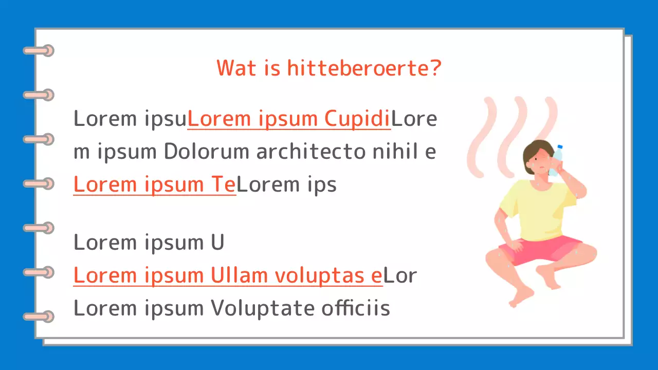 Een eenvoudige blauw-witte gids voor de symptomen en behandeling van een hitteberoerte.