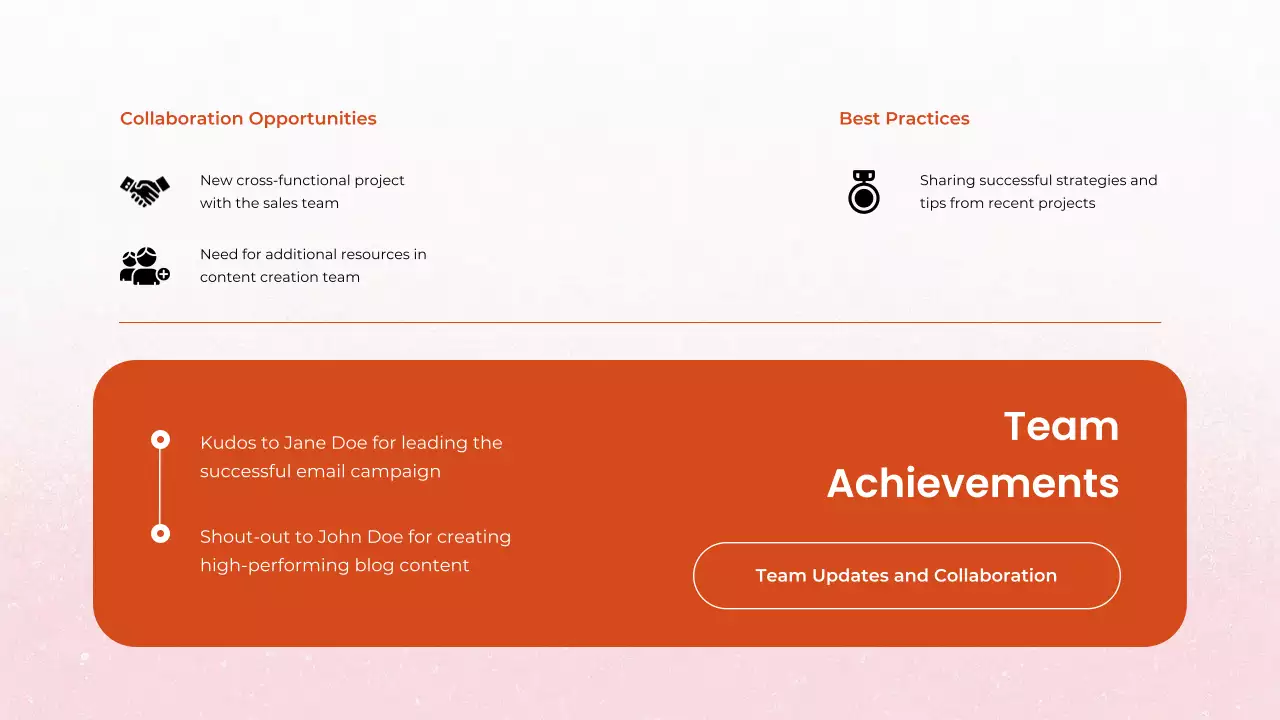 Orange Professional Marketing Presentation