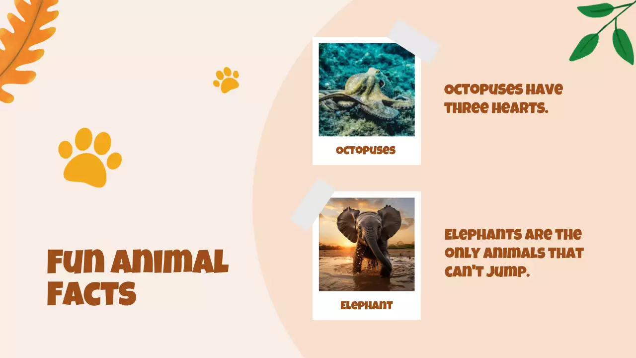 Brown Playful Animals Guide Presentation