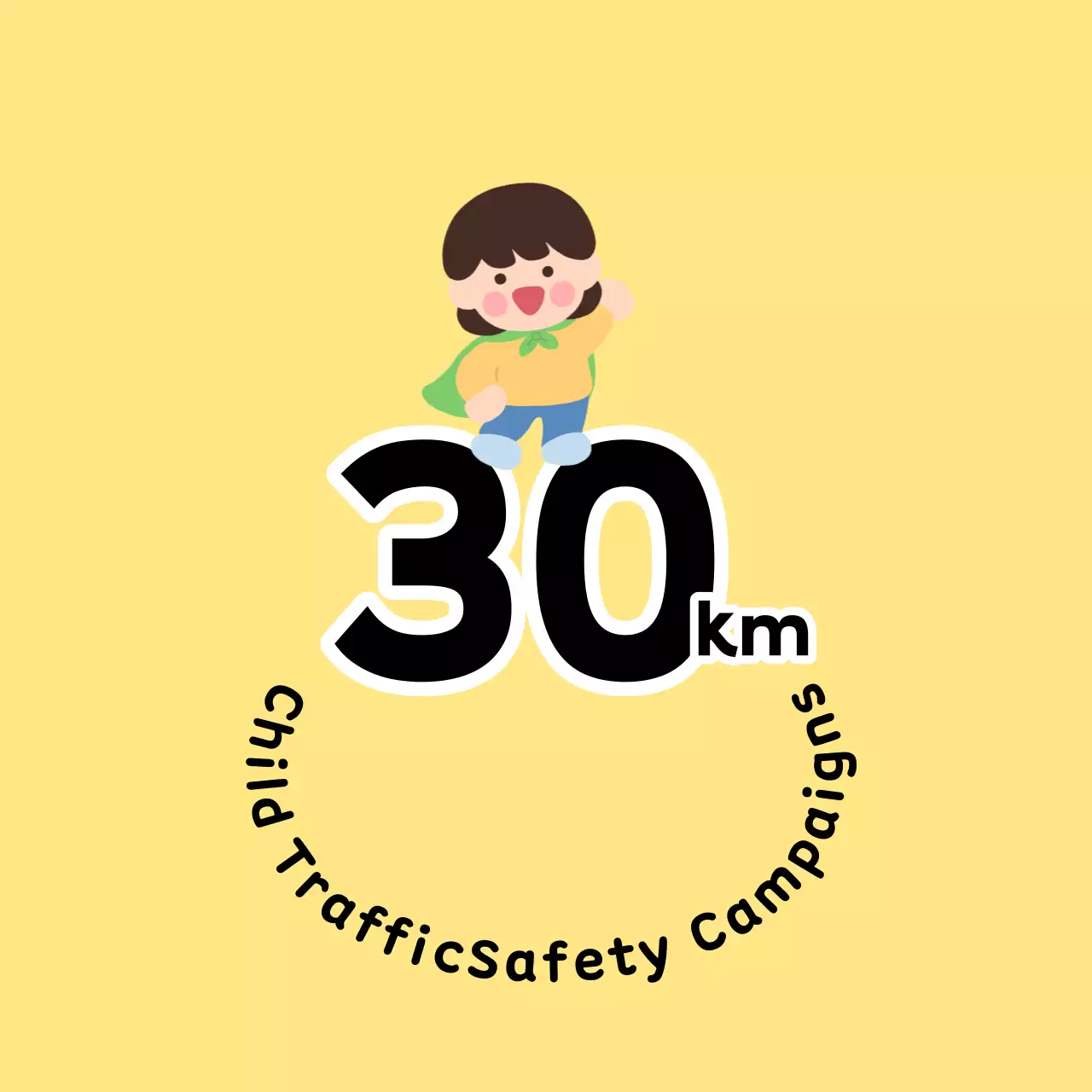 Kampanye keselamatan jalan yang lucu dan menggemaskan dengan karakter anak-anak