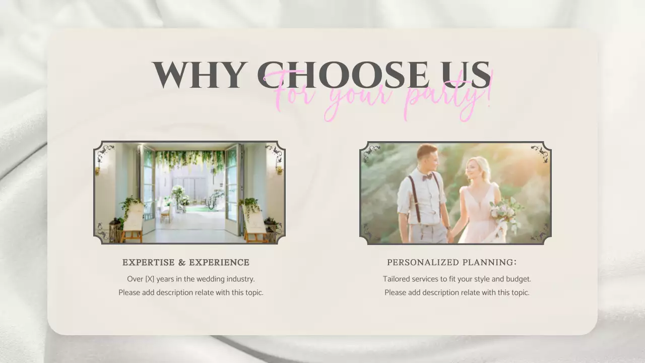 Pink Elegant Wedding Presentation