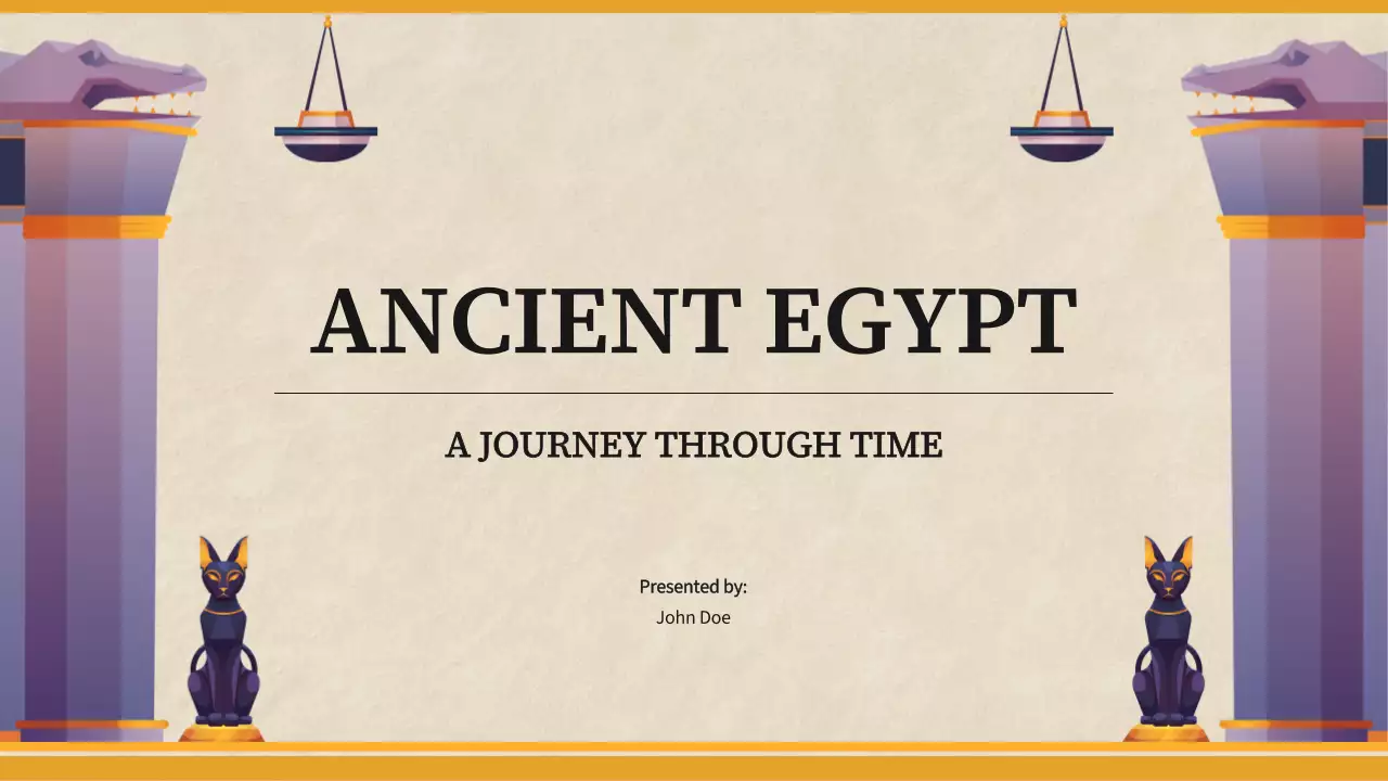 Beige Traditional Egypt Course Presentation