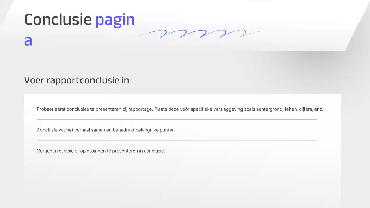 Een grijs en eenvoudig strategisch planningsrapport