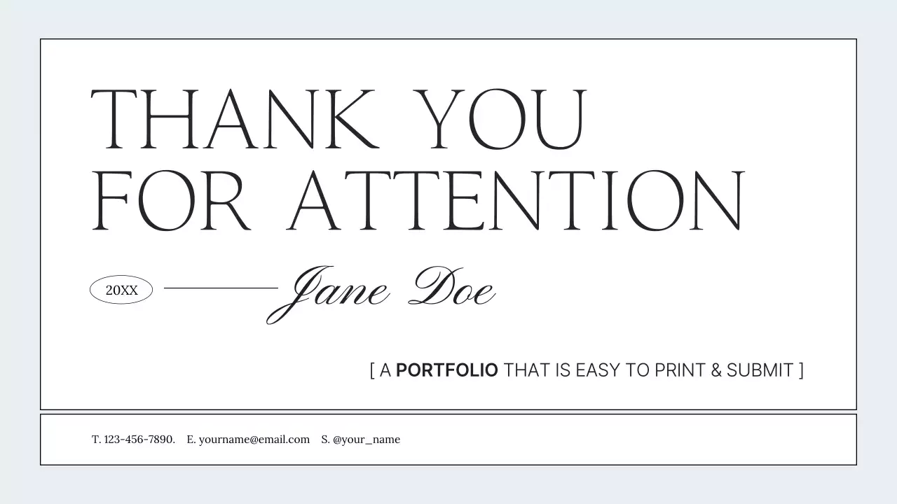 화이트 미니멀리스트 포트폴리오 이력서 프레젠테이션