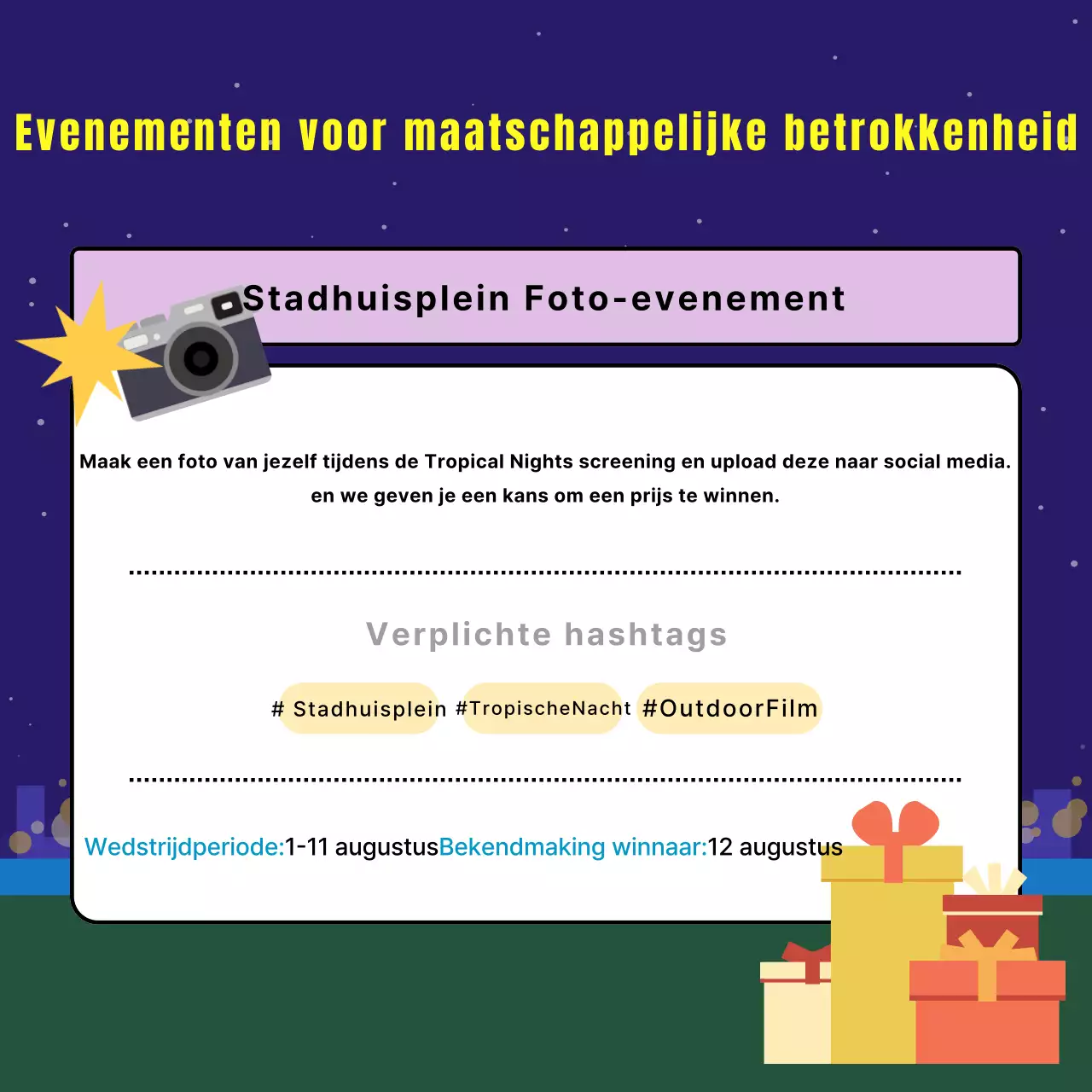 Promoot openluchtfilmvoorstellingen met de sodomietrend