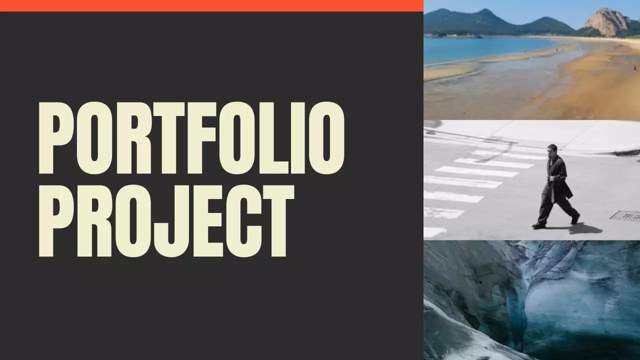 Black Modern Portfolio Resume Presentation