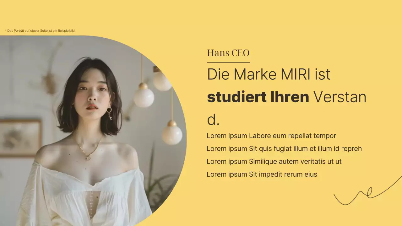 Eine luxuriöse Kleinunternehmermarke in Gelb und Braun