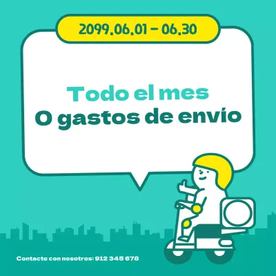Publicidad gratuita a cambio de unos gastos de envío sencillos y mentolados