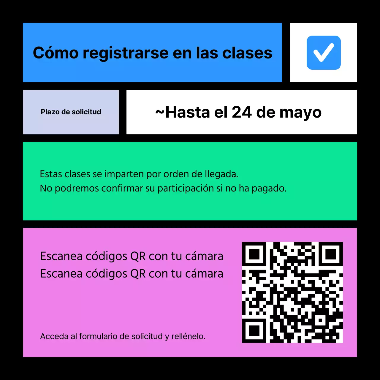 Promociona tu curso de edición de vídeo en rosa y azul