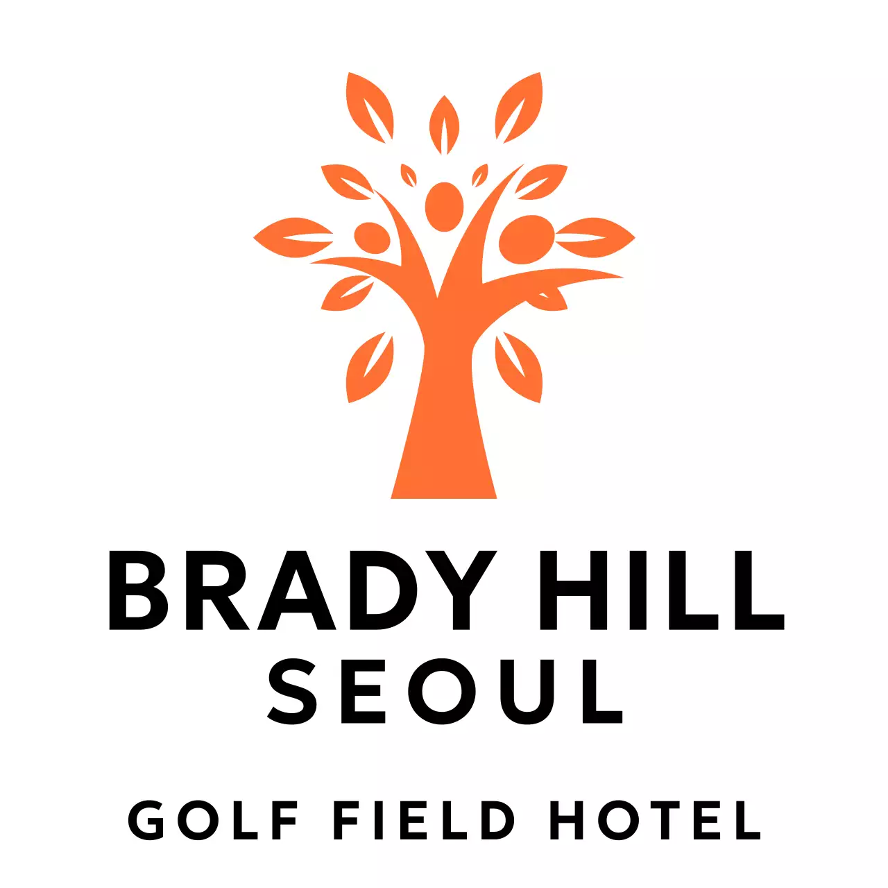 Hotel design with illustration of a tree with berries