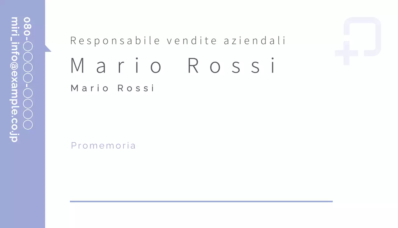 Biglietto da visita di base per dirigenti aziendali in bianco e viola