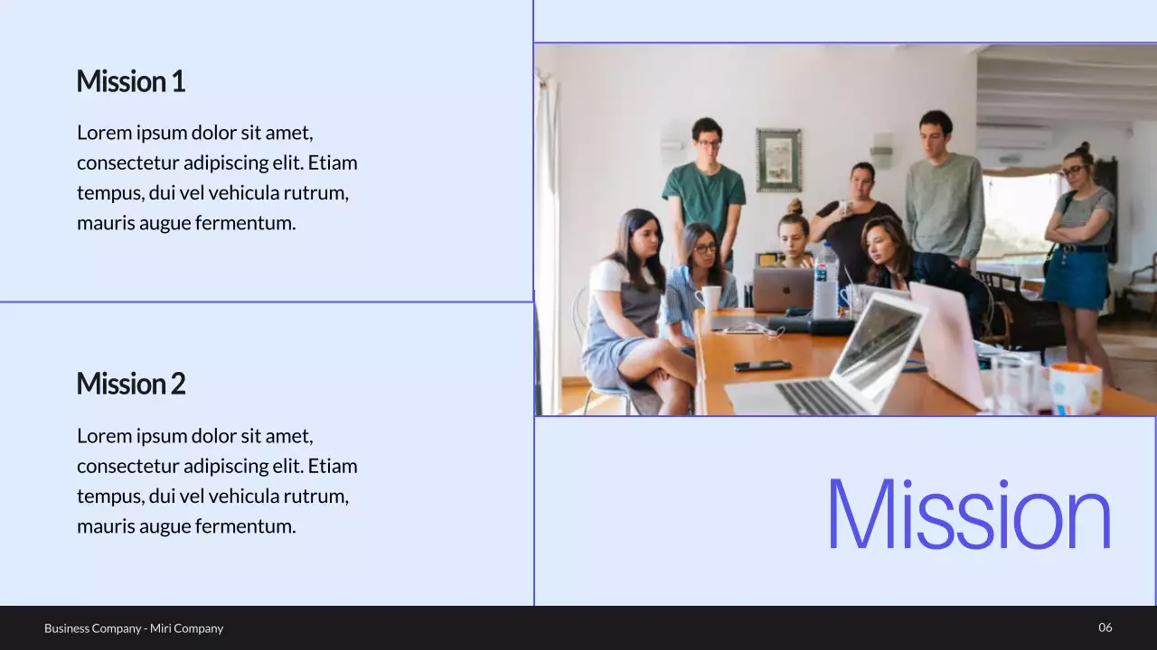 Blue Modern Business Profile Presentation