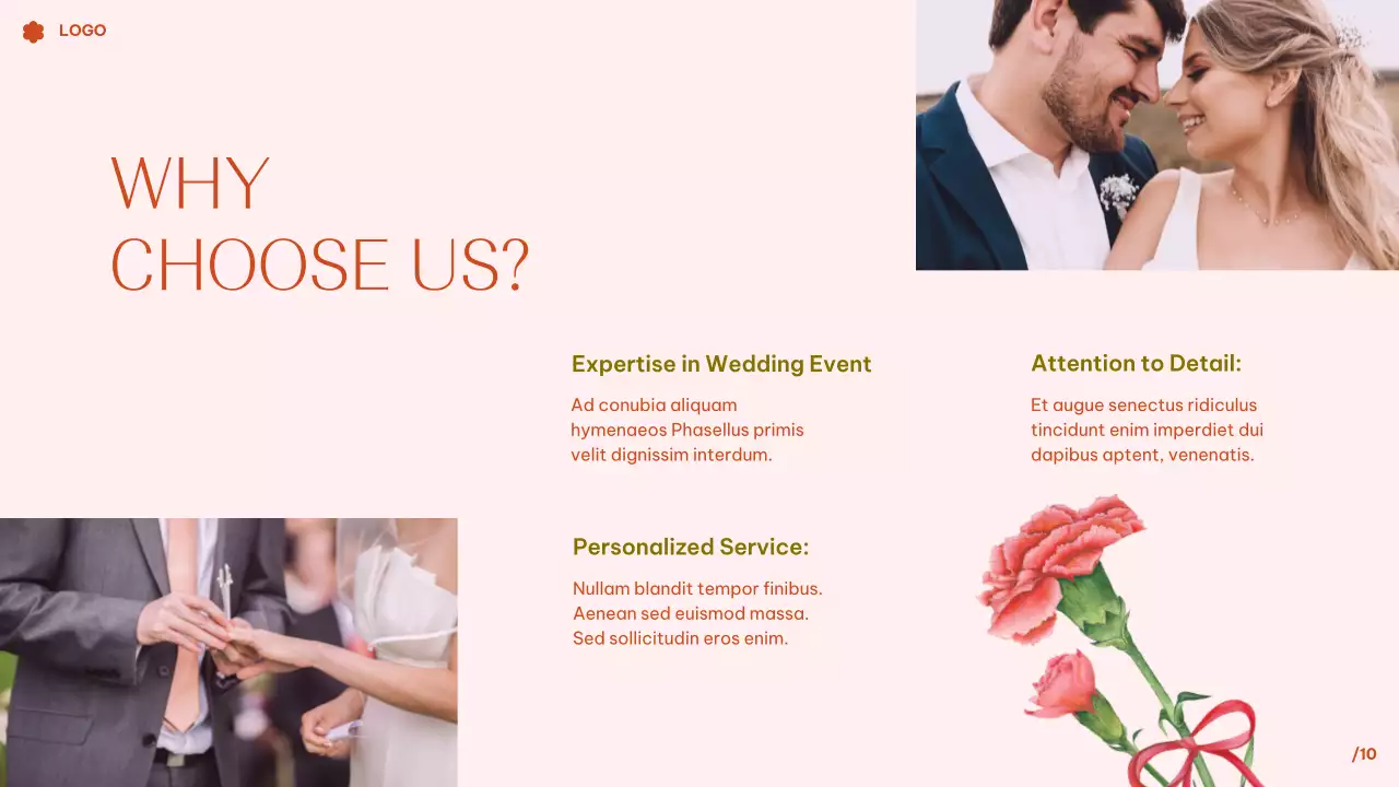 Pink Elegant Wedding Guide Presentation
