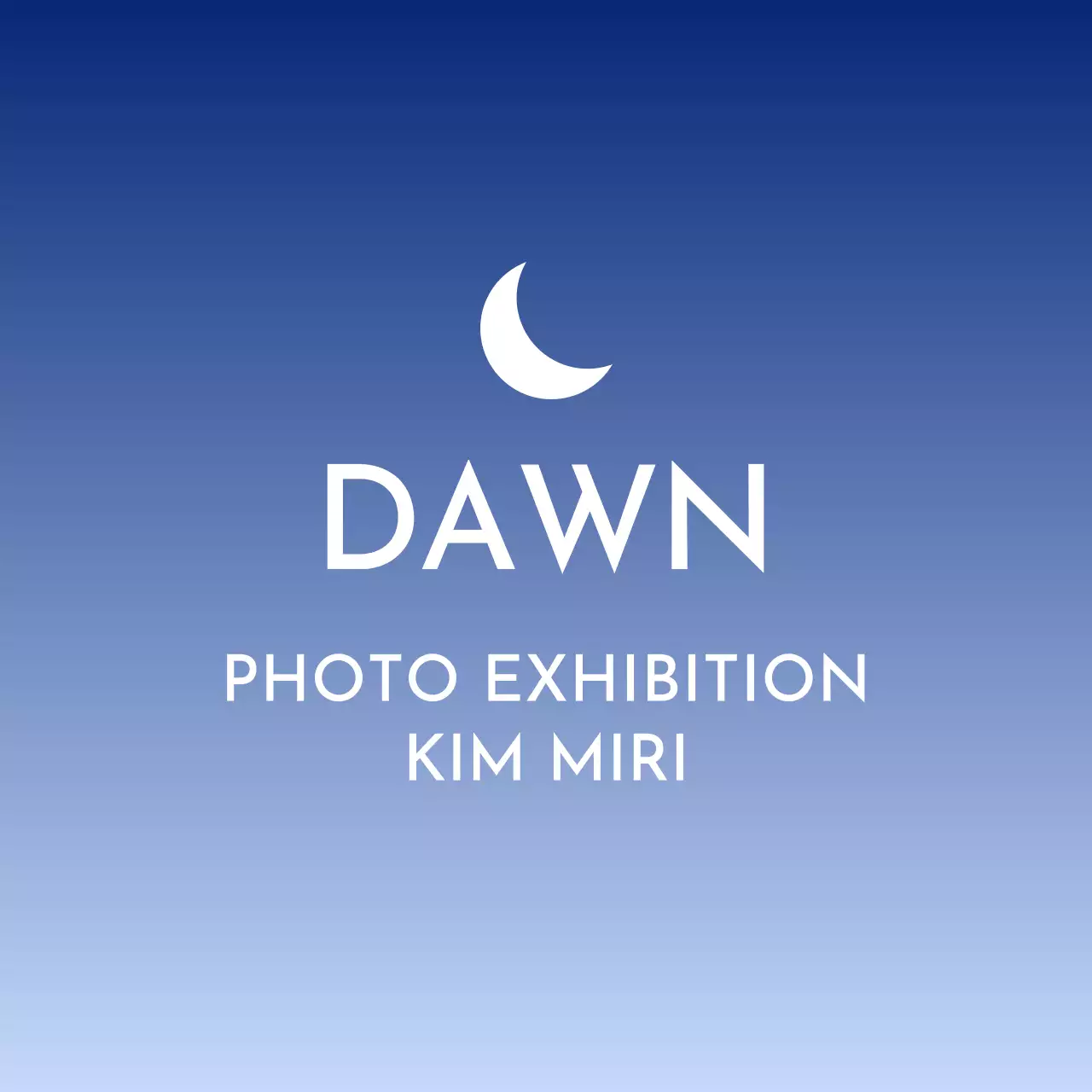 Desain yang bersih dengan gradien mengambang dari matahari dan bulan