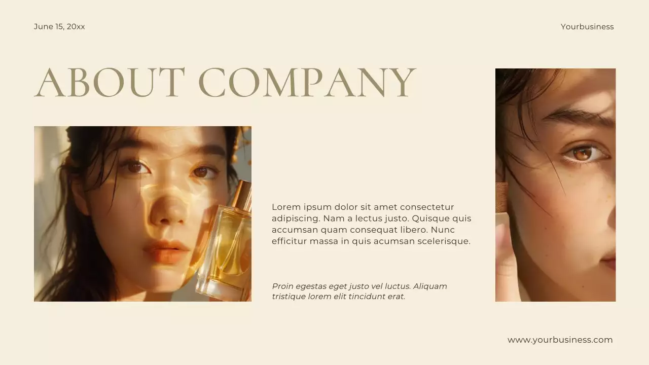 베이지 미니멀리스트 프로젝트 프레젠테이션