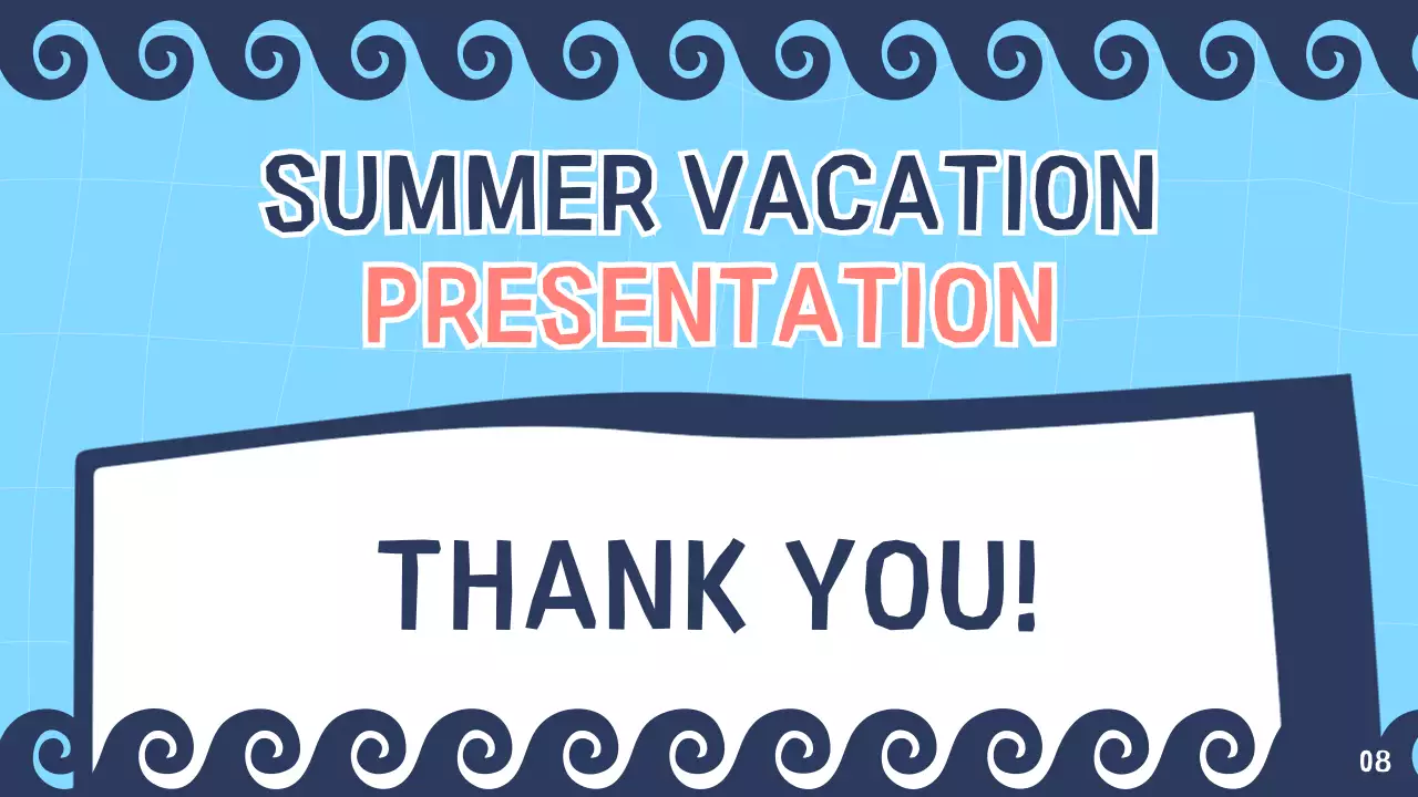 Blue Simple Summer Guide Presentation