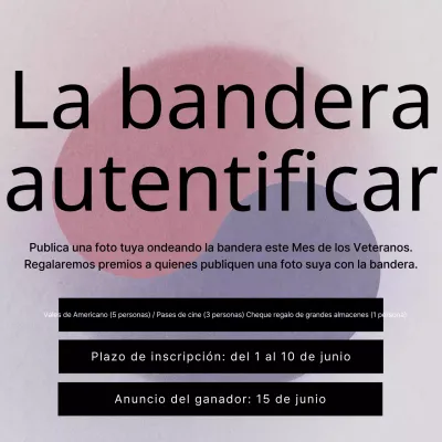 Anuncio de los tradicionales actos patrióticos rojos y azules