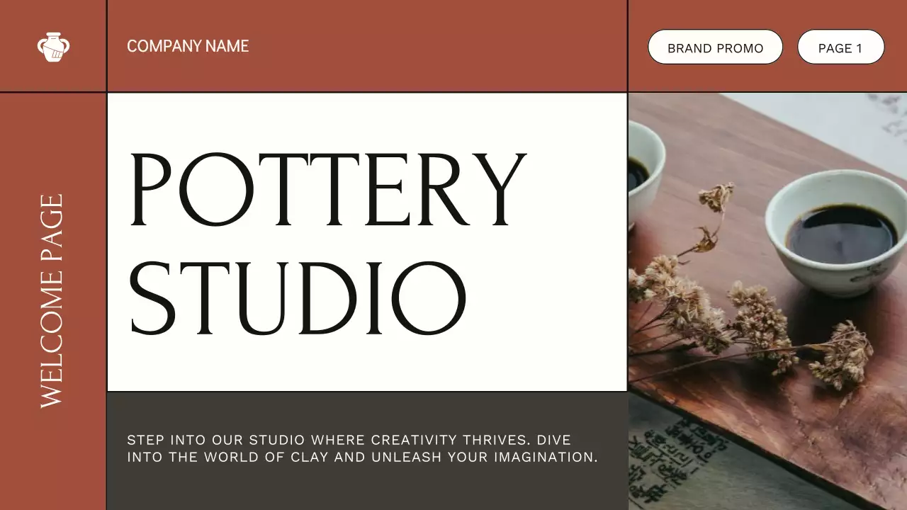 Brown Traditional Pottery Promotion Presentation