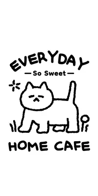 Logo with a cute cat illustration