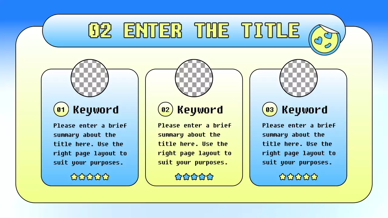 블루 레트로 가이드 프리젠테이션