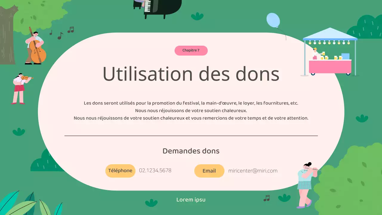 Proposition de parrainage du Festival de l'espoir vert et rose