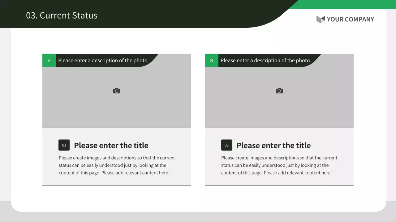 초록색과 검정의 기본 기업 보고서