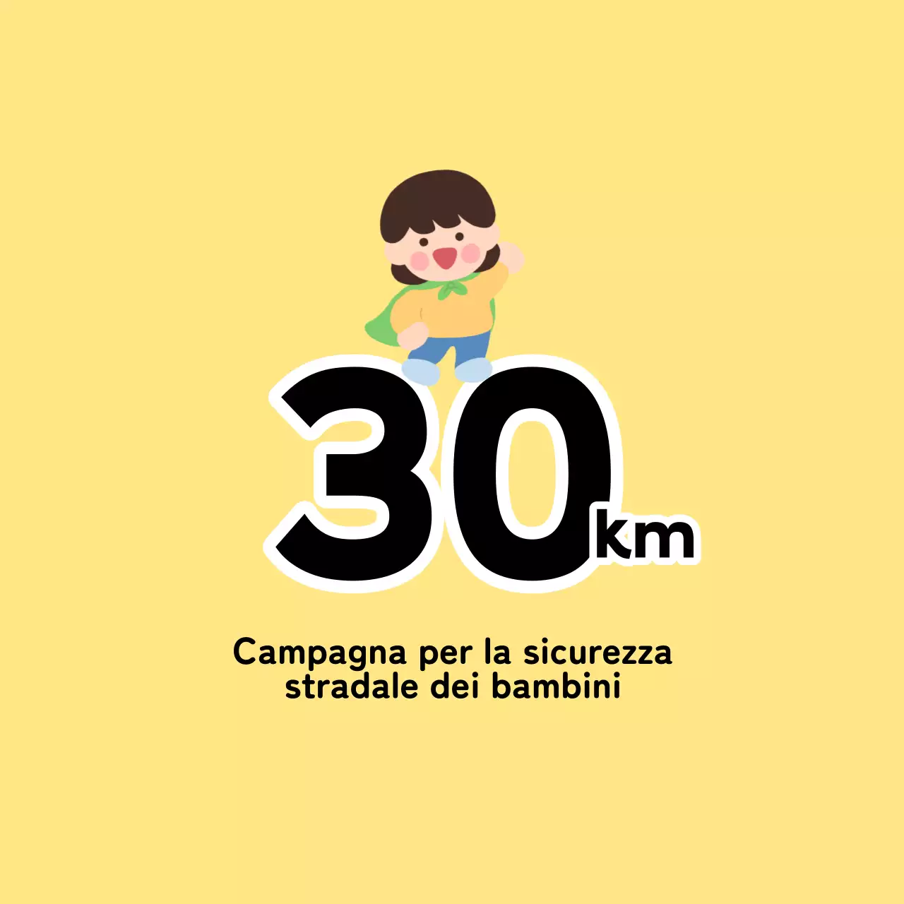 Campagna per la sicurezza stradale carina e tenera con i personaggi dei bambini