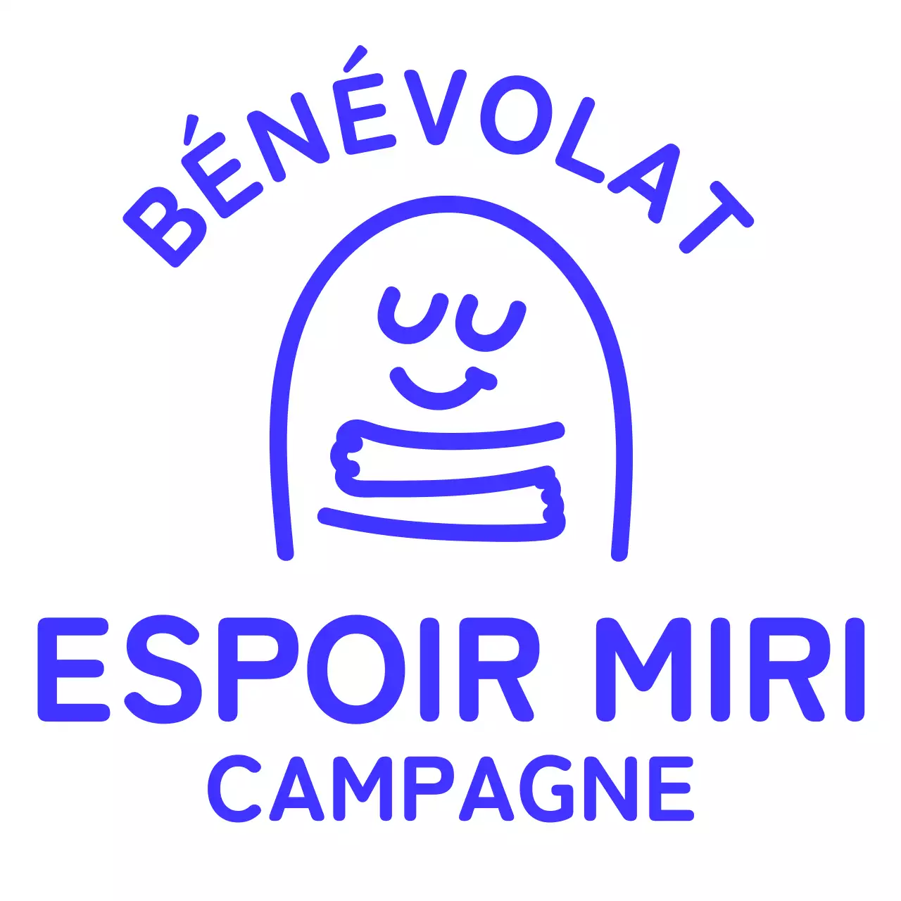 Campagne d'illustration avec texte arrondi