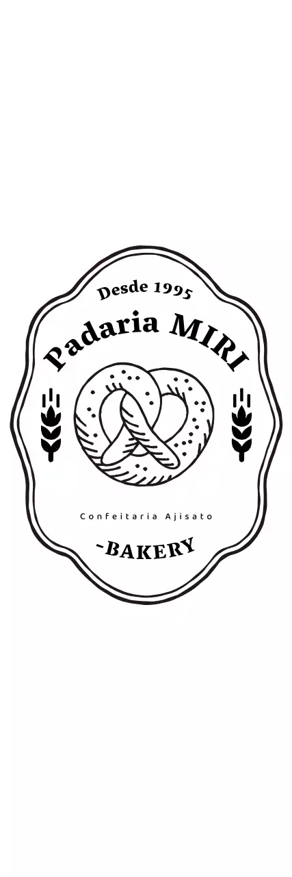 Logótipo de pastelaria retro