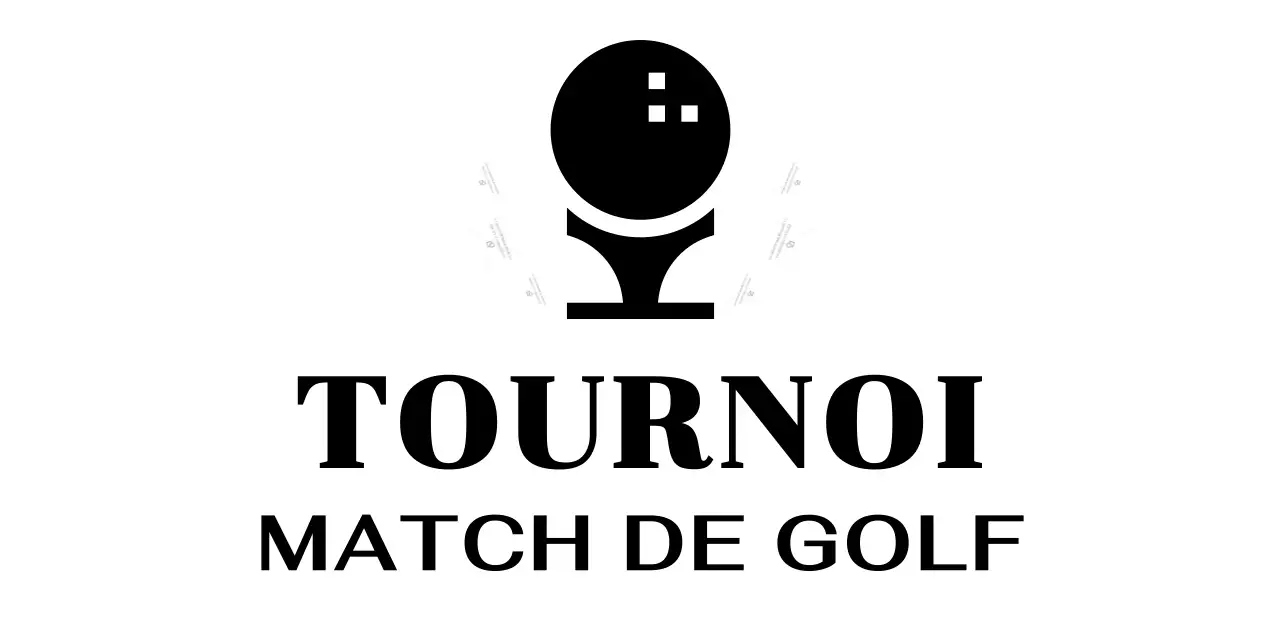 Marque de club avec illustration d'une balle de golf à des fins promotionnelles