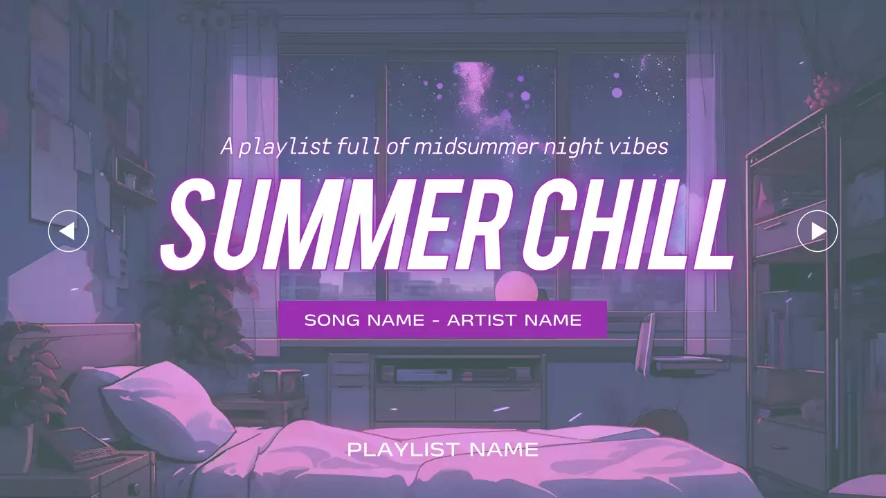 Purple Aesthetic Summer Playlist YouTube Thumbnail