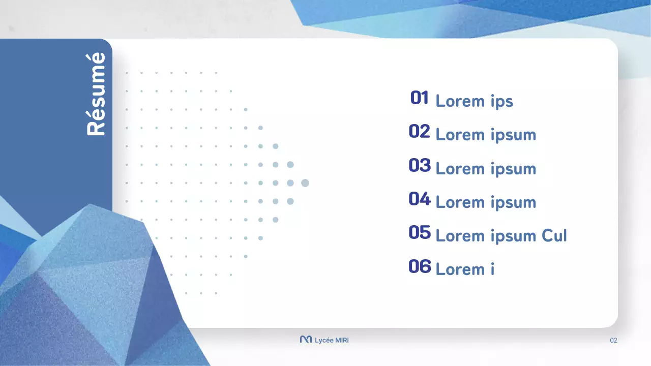Présentation simple de la formation des enseignants en blanc et bleu