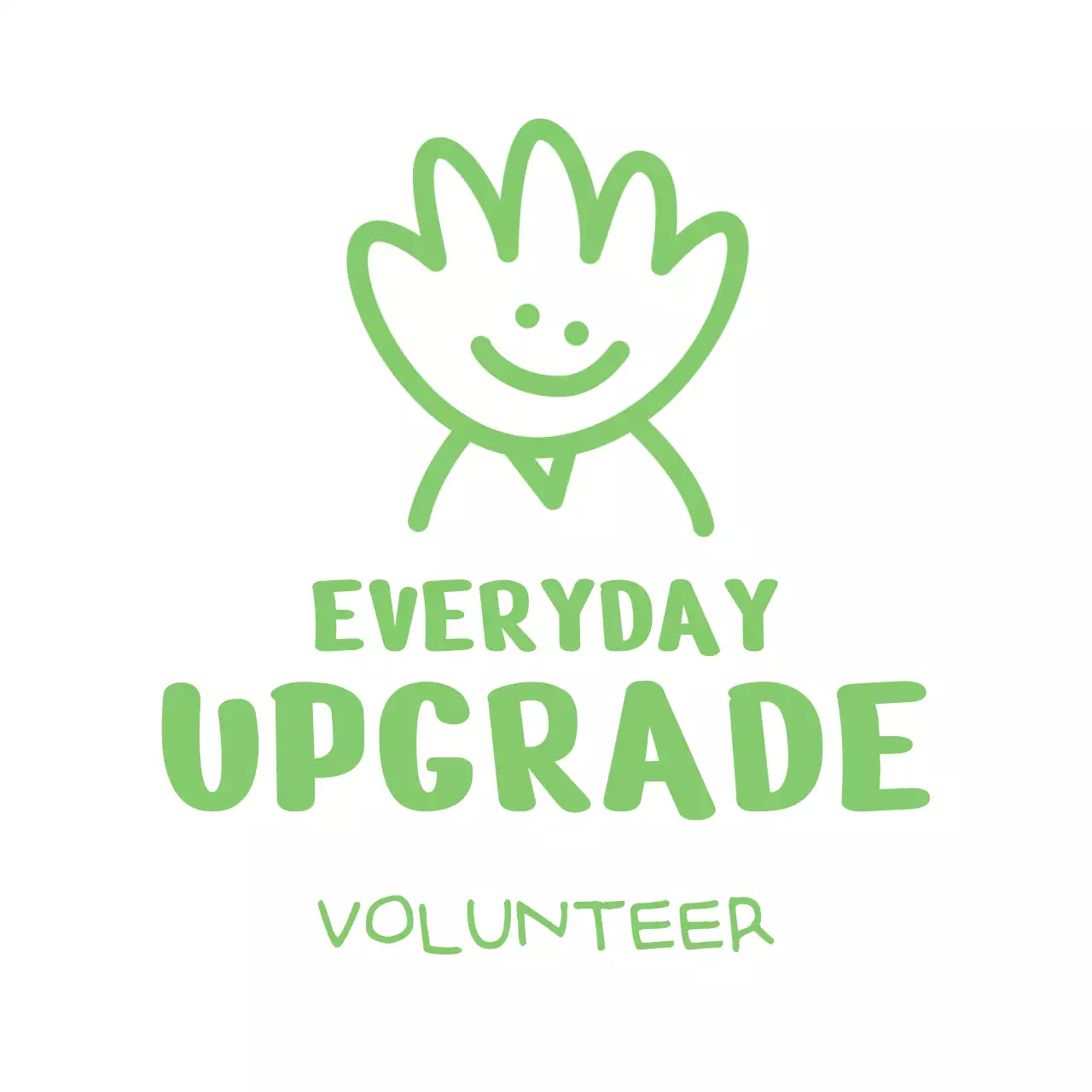 인사하는 캐릭터가 있는 아기자기한 디자인