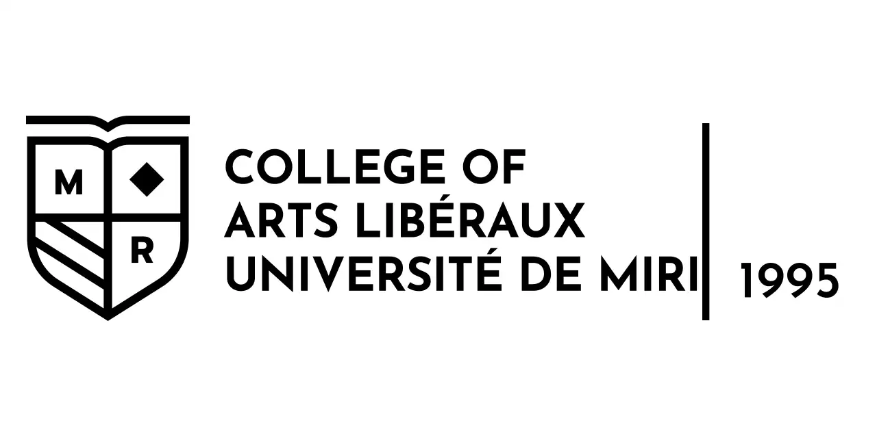 Dessin avec l'emblème de l'école sous la forme d'un drapeau