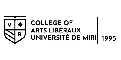 Dessin avec l'emblème de l'école sous la forme d'un drapeau