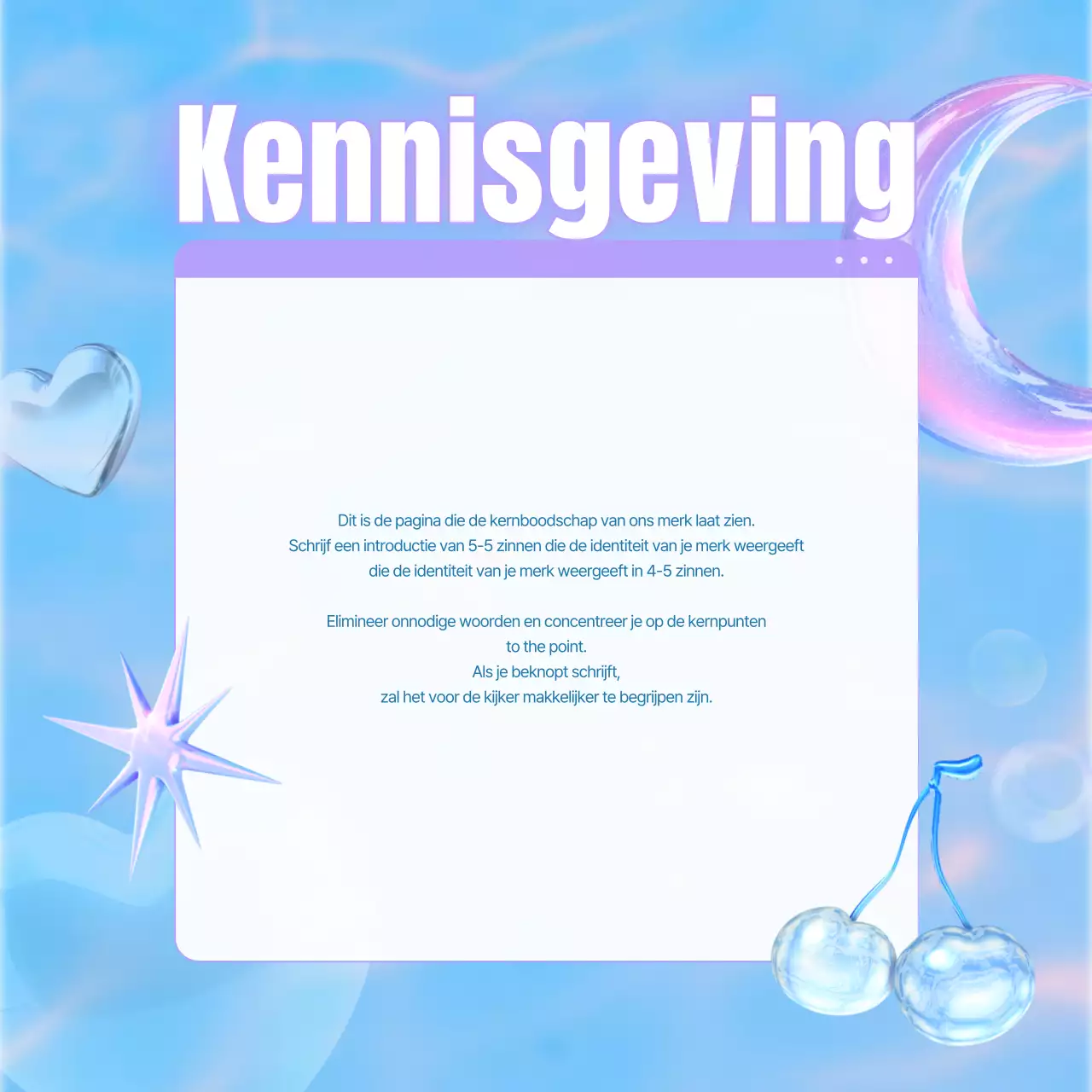 Kitscherige Y2K-gemerkte palen in lichtblauw