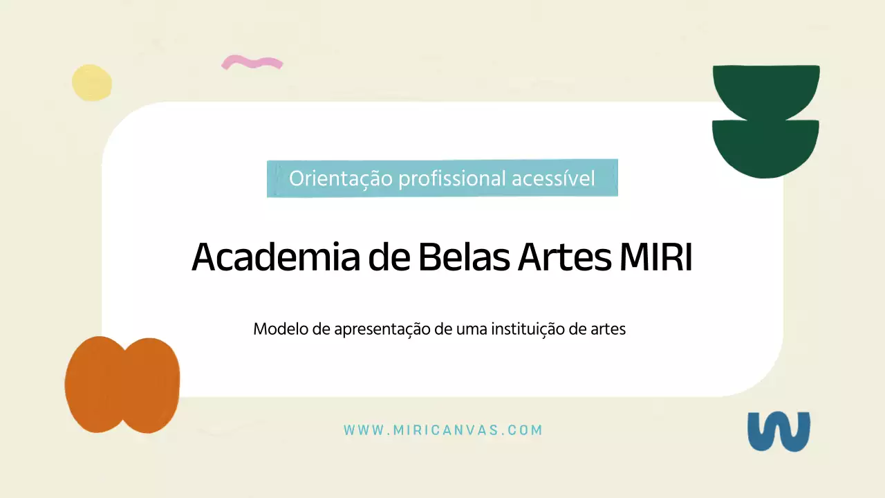 Um prospeto de escola de arte de estilo geométrico em marfim e menta