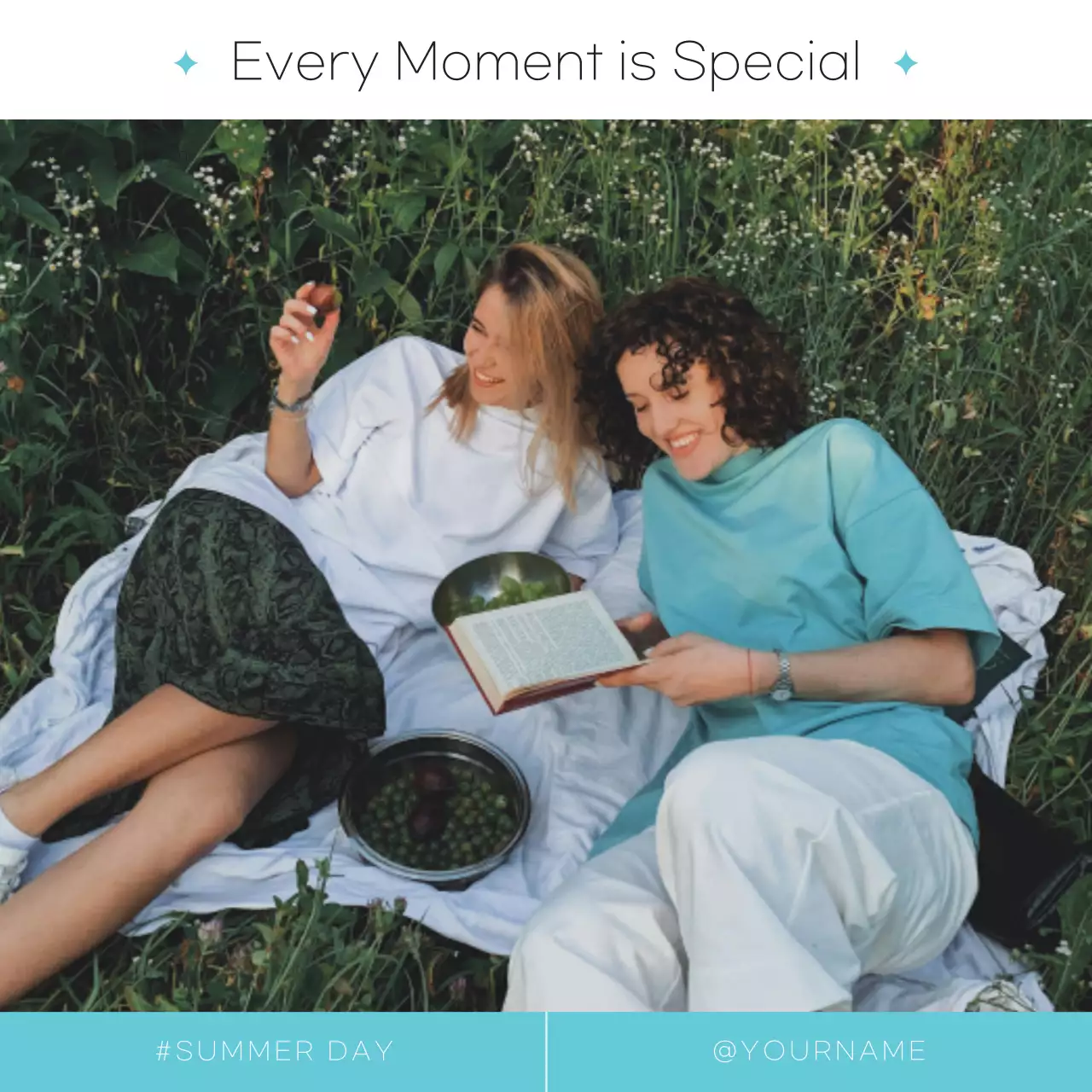 Green Rustic Picnic Invitation Social Media Post