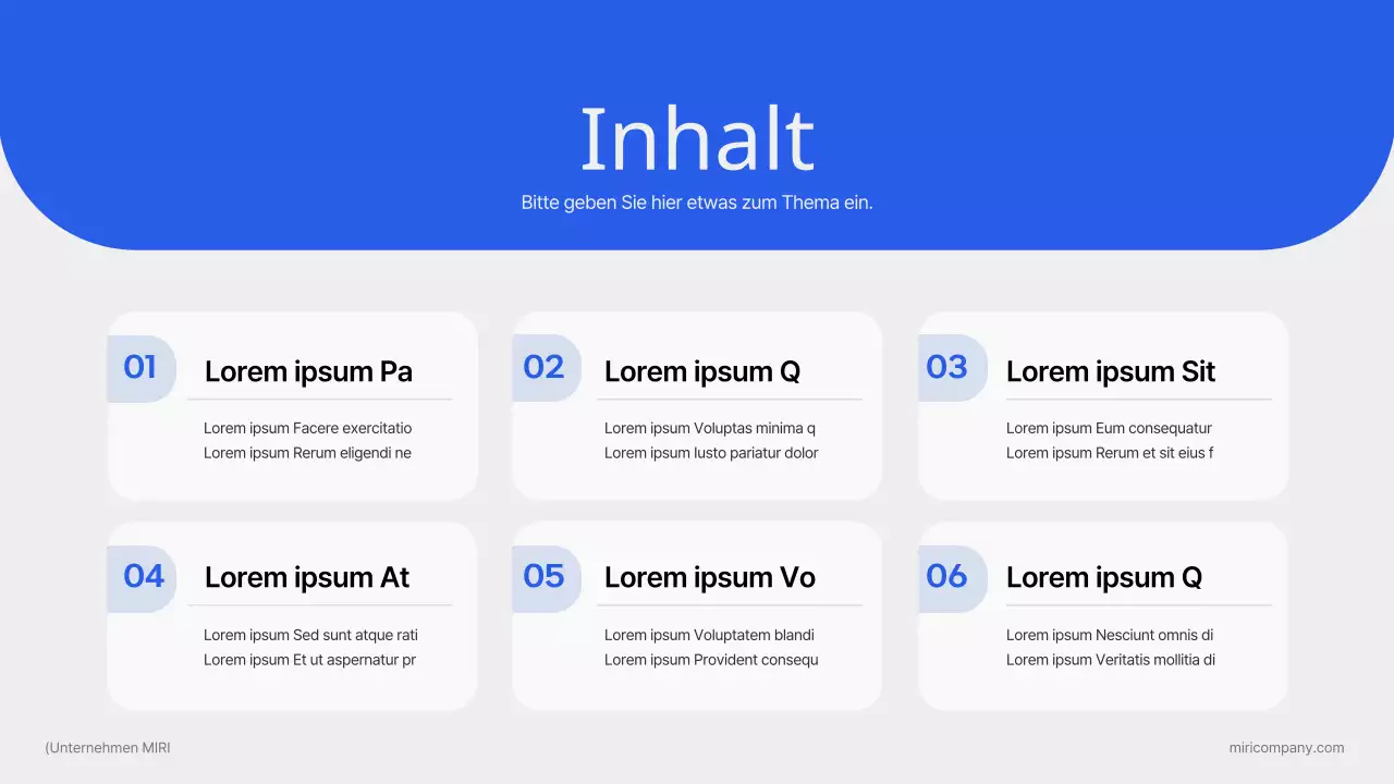 Einfache Marketingtrends in Blau und Orange Themenpapier