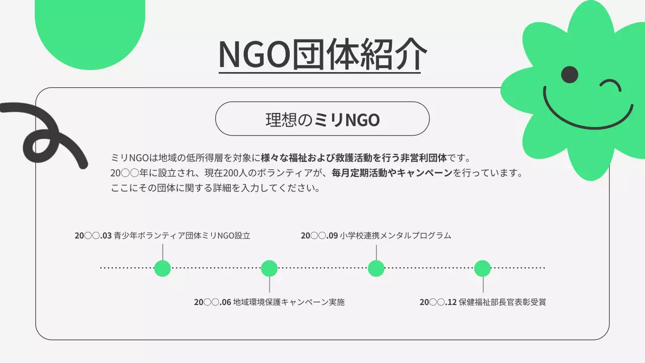 緑 シンプル ワークショップ ポスター プレゼンテーション