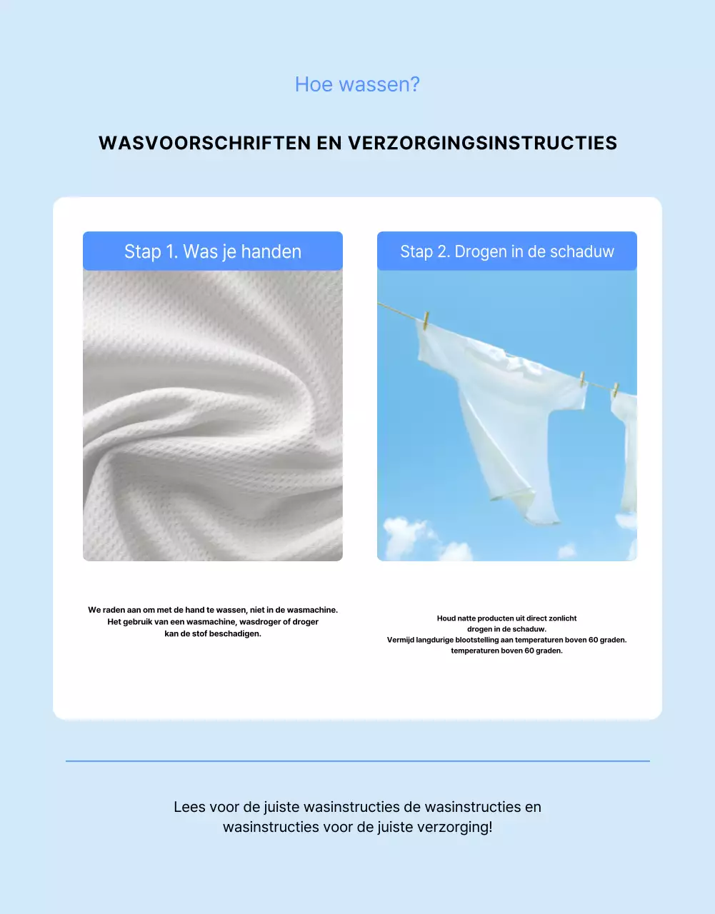 Moderne zomermodejurk in blauw en lichtblauwe reclame