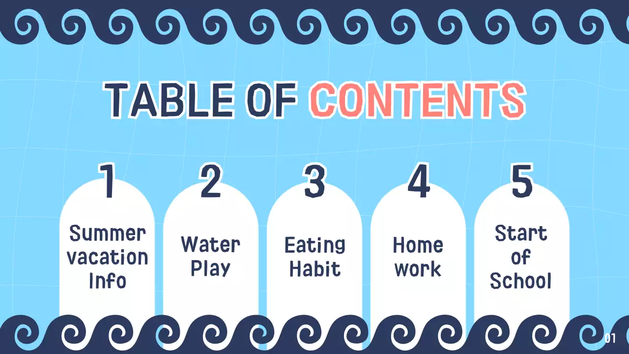 Blue Simple Summer Guide Presentation