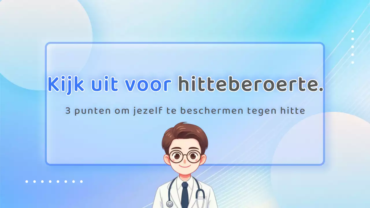 Pastelkleurige, brutale informatiebladen over hitteberoerte!