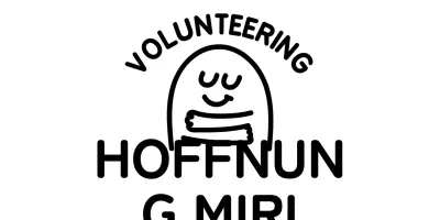 Umarmende Illustrationskampagne mit abgerundetem Text