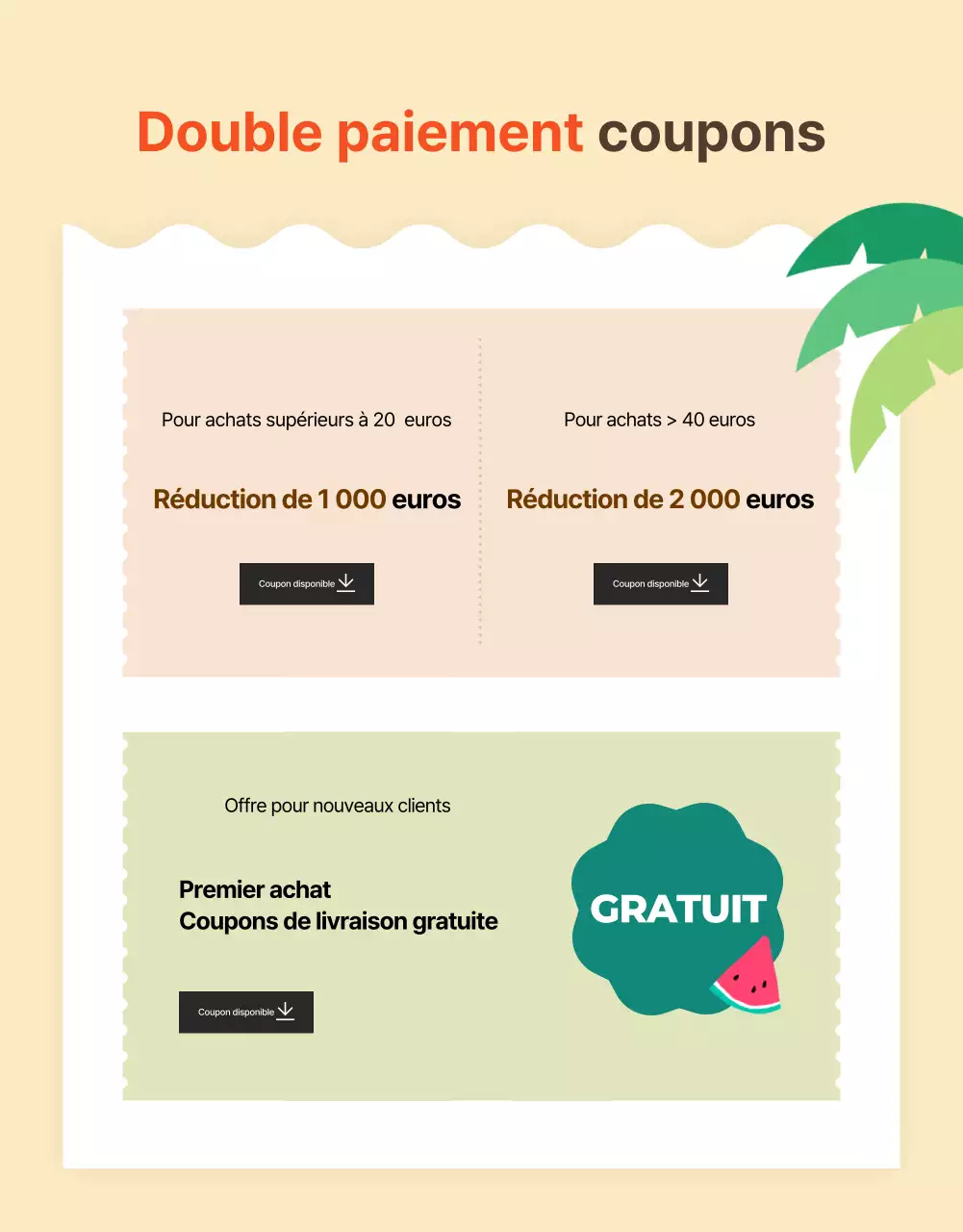 Notre tour d'horizon des promotions estivales simples