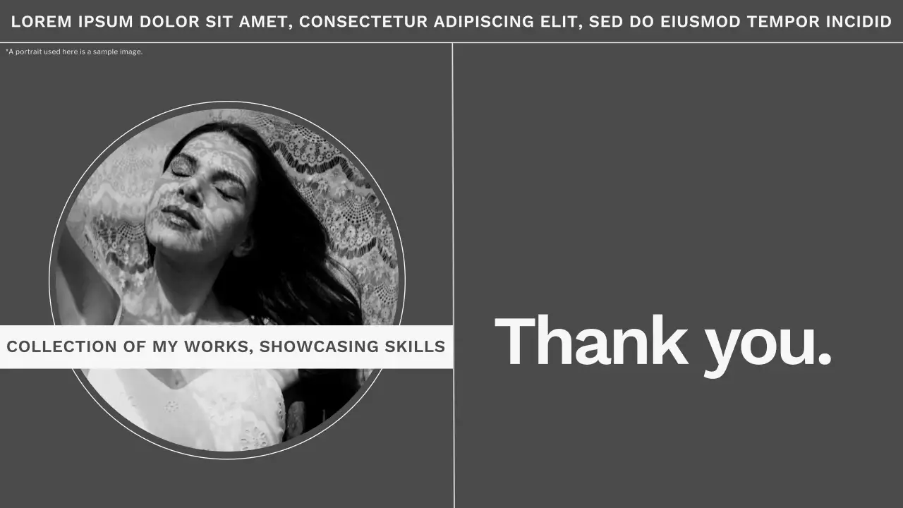 Black Modern Photography Portfolio Presentation