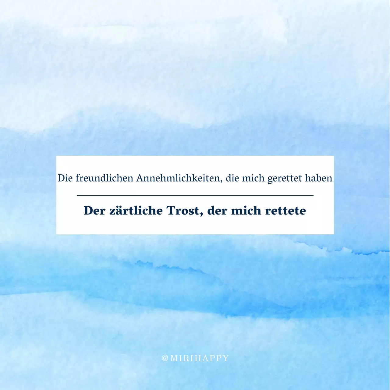 Ein einfaches hellblaues und weißes aufmunterndes Zitat Post