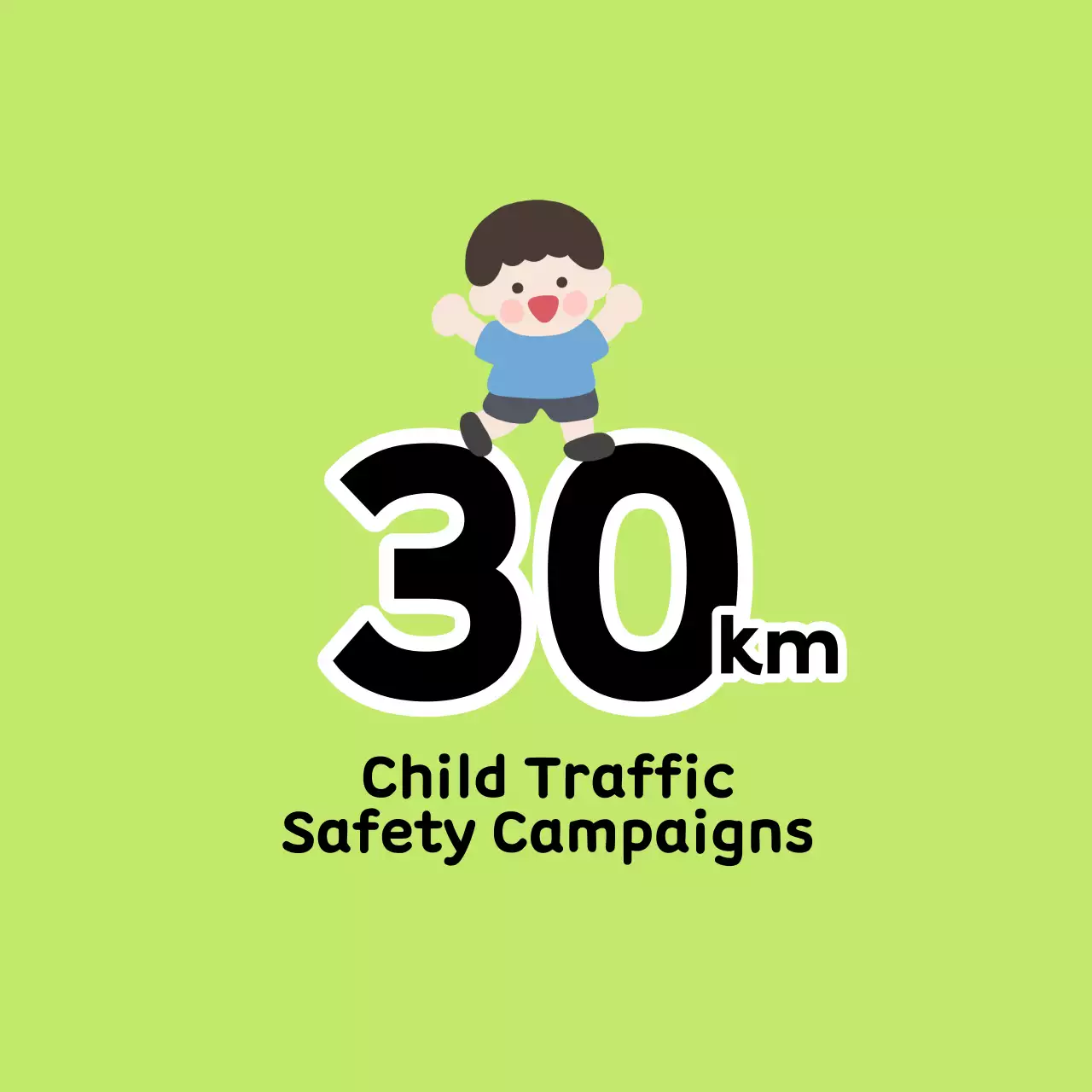 Kampanye keselamatan jalan yang lucu dan menggemaskan dengan karakter anak-anak